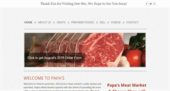 Desktop Screenshot of papasmeatmarket.com